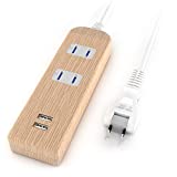 SAYBOUR USBコンセント 延長コード 急速充電 電源タップ テーブルタップ PSE認証済 AC 2個口 USB 2ポート (1M, 木目調) SAYBOUR USBコンセント 延長コード 急速充電 電源タップ テーブルタップ PSE認証済 AC 2個口 USB 2ポート (1M, 木目調)